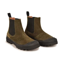 Pataugas AUTHENTIQUE C/S F4H KAKI -Pataugas Soldes Boutique 628191 BOOTS FEMME OG C S F4H KAKI 4WEB