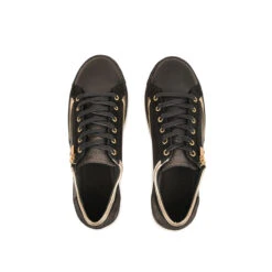 Pataugas JESTER/MIX F4H NOIR/DORÉ 16 Pataugas JESTER/MIX F4H NOIR/DORÉ -Pataugas Soldes Boutique 628254 BASKET FEMME JESTER MIX F4H NOIR DORE 6