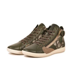 Pataugas PALME/WT F4H KAKI -Pataugas Soldes Boutique 628274 BASKET FEMME PALME WT KAKI 5