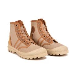 Pataugas AUTHENTIQUE M/MIXTC F4H BEIGE -Pataugas Soldes Boutique 628318 BOOTS FEMME OG M MIXTC F4H BEIGE 4