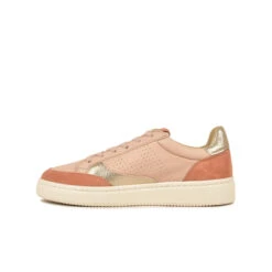 Pataugas BASALTE/SNME F2H BEIGE ROSÉ/DORÉ -Pataugas Soldes Boutique BASKET FEMME BASALT F2H NUDE DORE 3