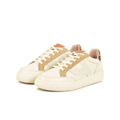 Pataugas BASALTE/MIXL F4I CRÈME -Pataugas Soldes Boutique BASKET FEMME BASALT MIXL F4I CREME 628475 155 5