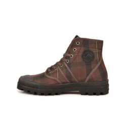 Pataugas AUTHENTIQUE MADE IN FRANCE F4G Tartan Marron -Pataugas Soldes Boutique BOOTS HOMME AUTHENTIQUE W H4G TARTAN MARRON 3